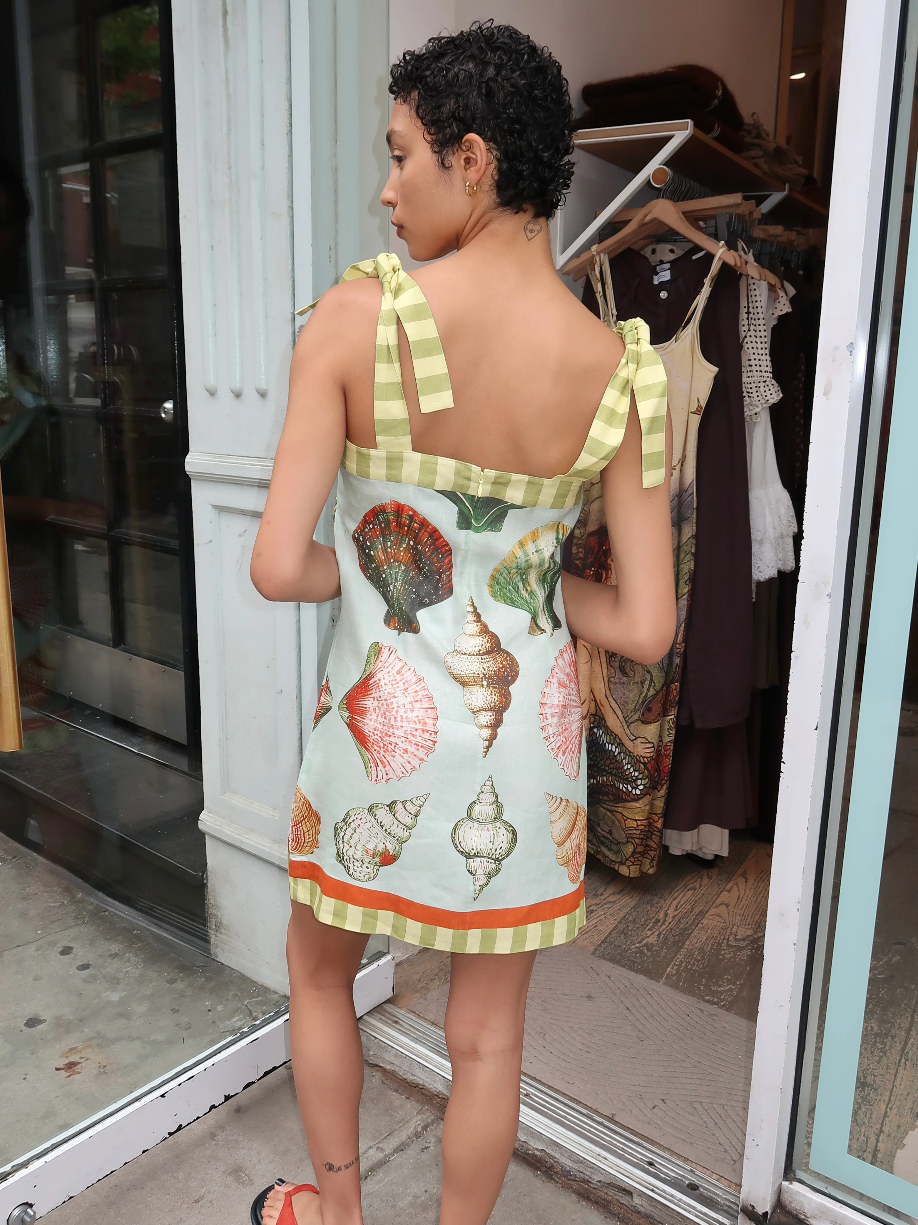 Alba Dress in Somers Shell Mint - Image 3