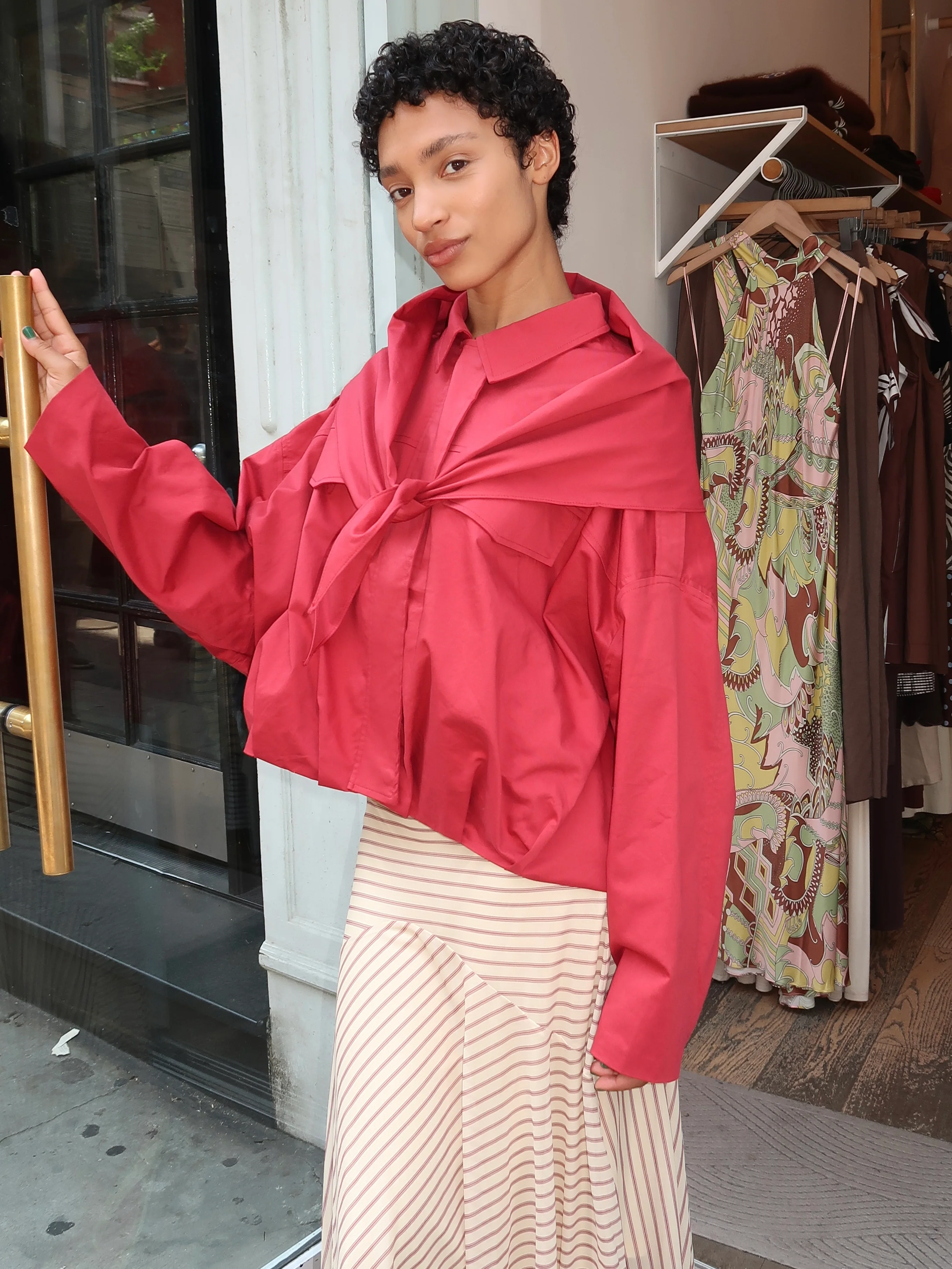 Archie Jacket in Ruby