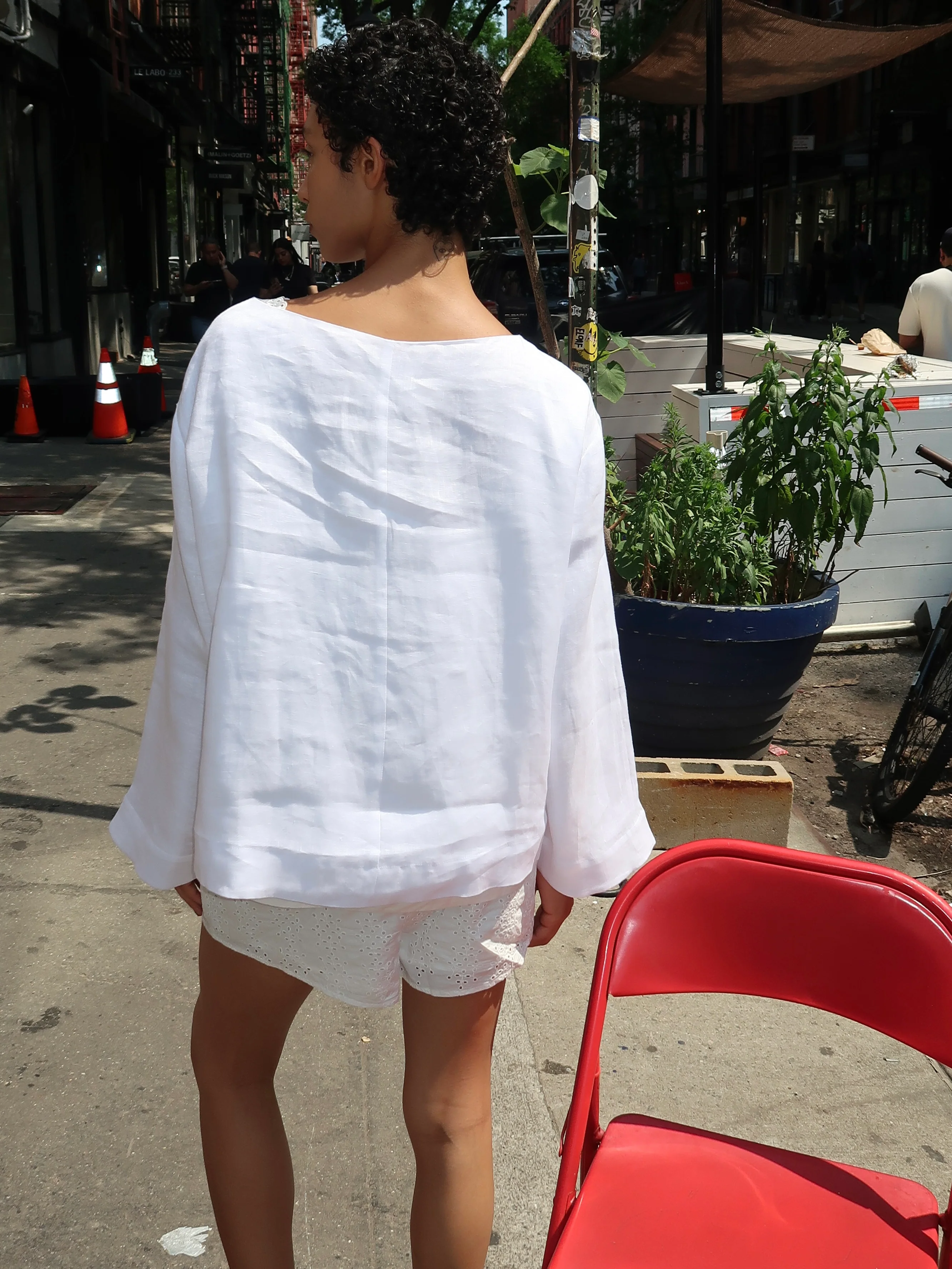Dakota Blouse in Ivory - Image 3