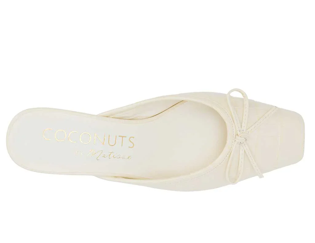 Geneva Heel in Ivory Croc - Image 2