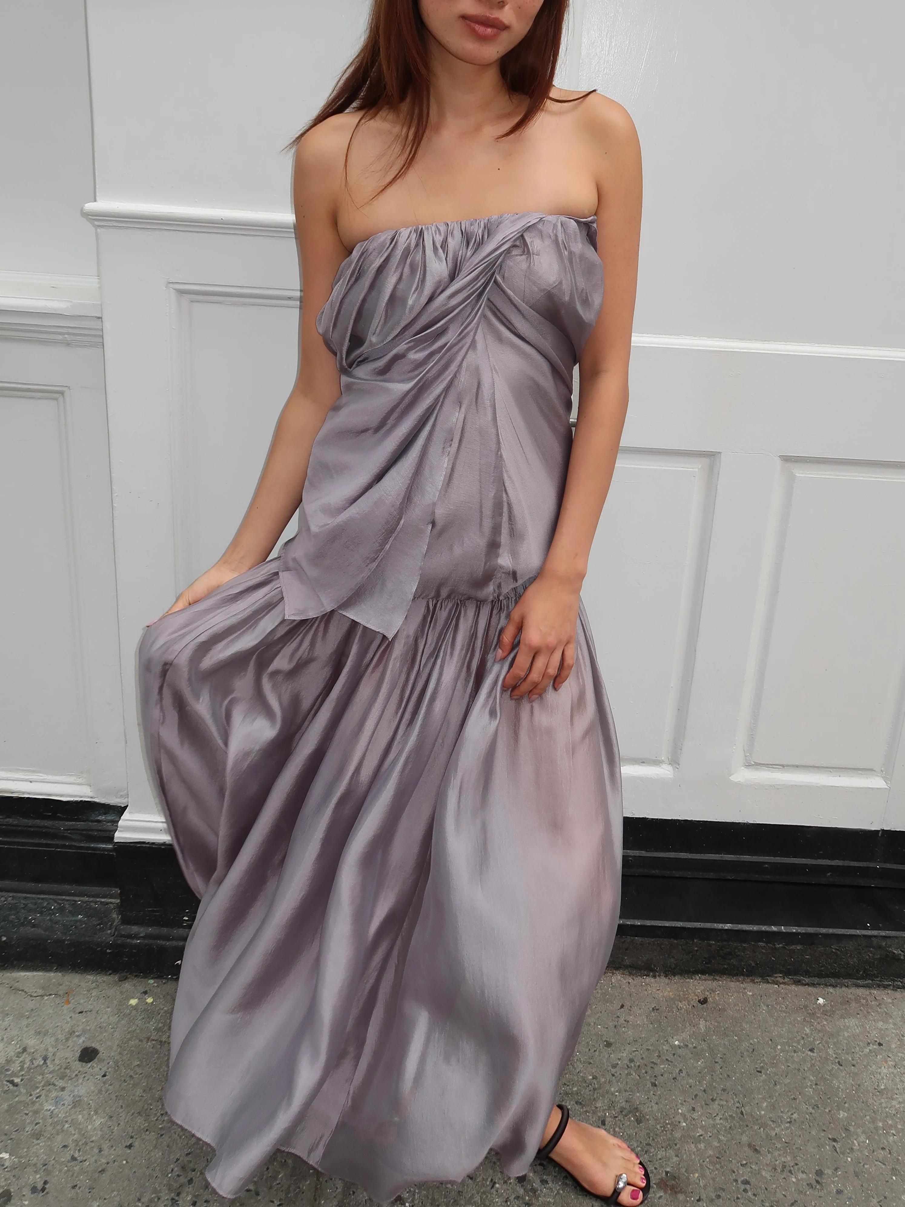 Gillian Gown in Oyster - Image 2