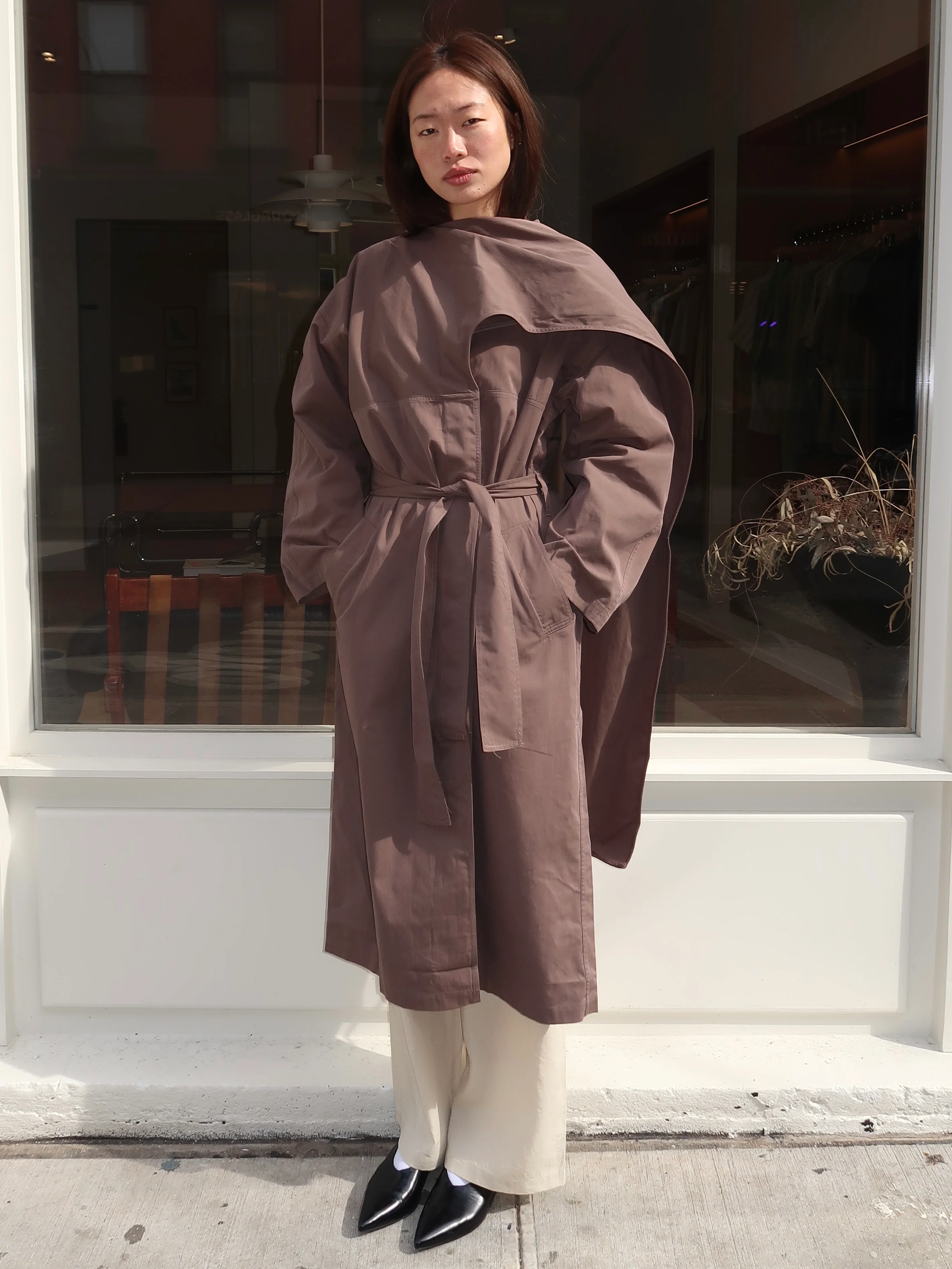 Haven Coat in Brown - Image 4