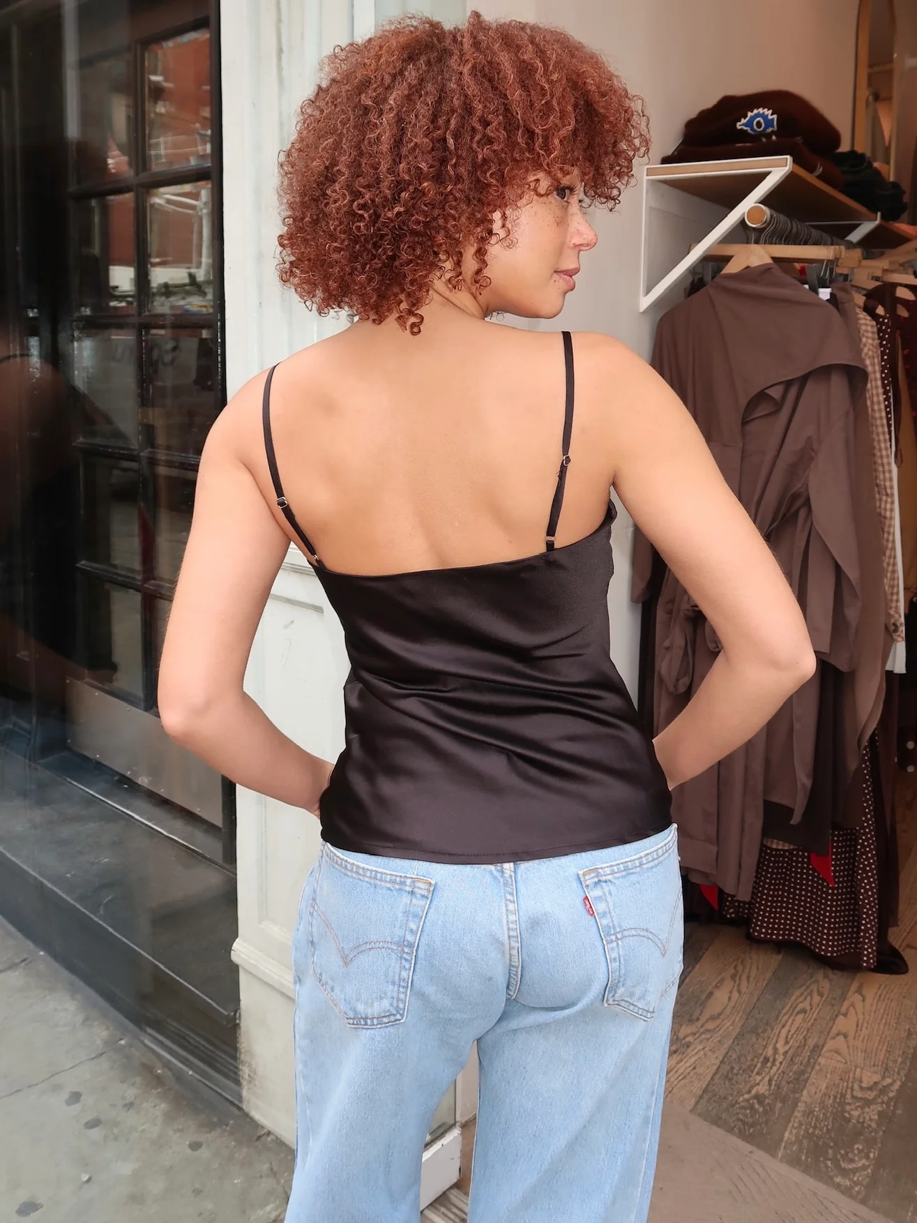 Jazzy Silky Top in Black - Image 3