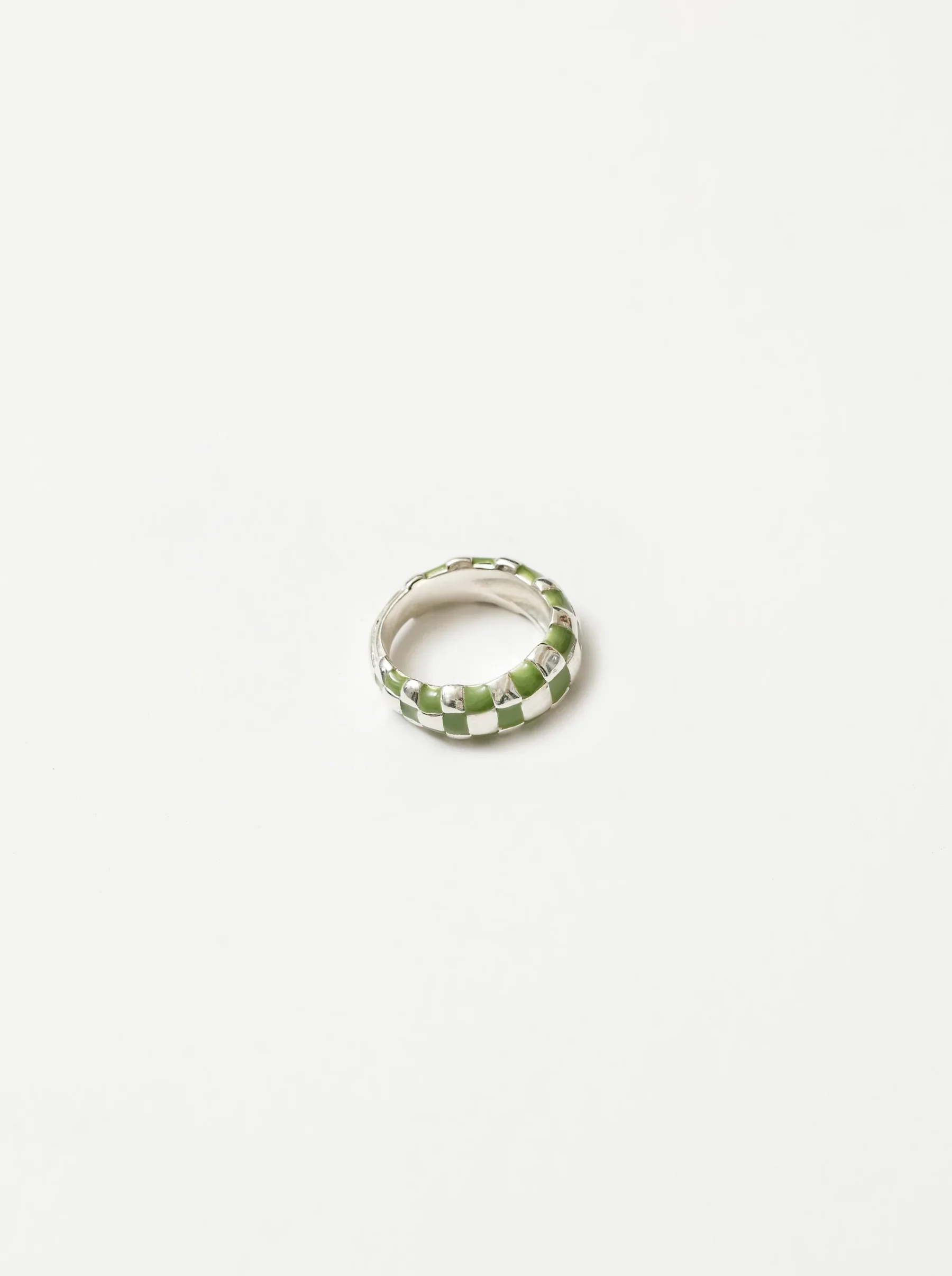 Libby Ring in Silver/Green - Image 3