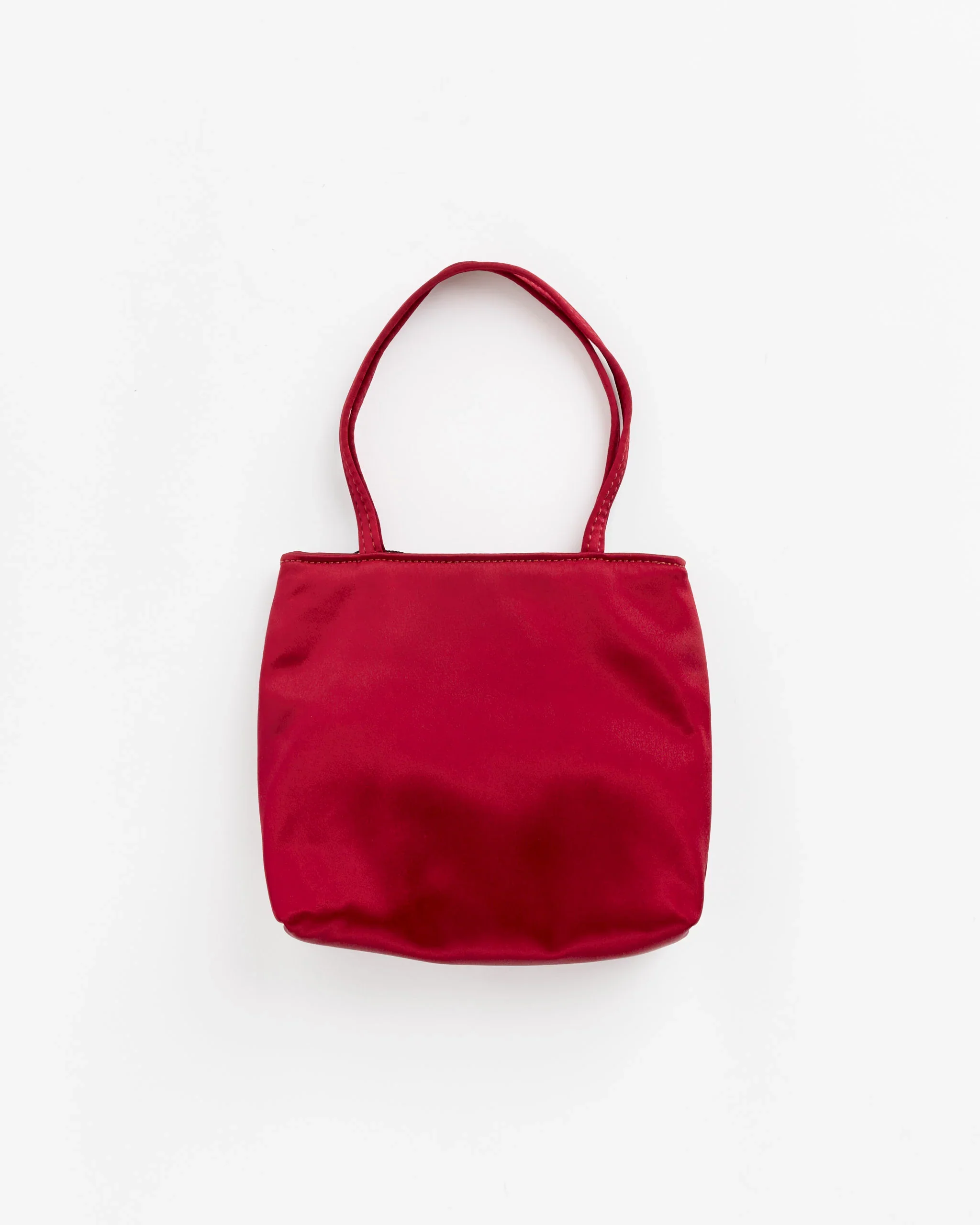 Little Silk Bag in Burgundy Red