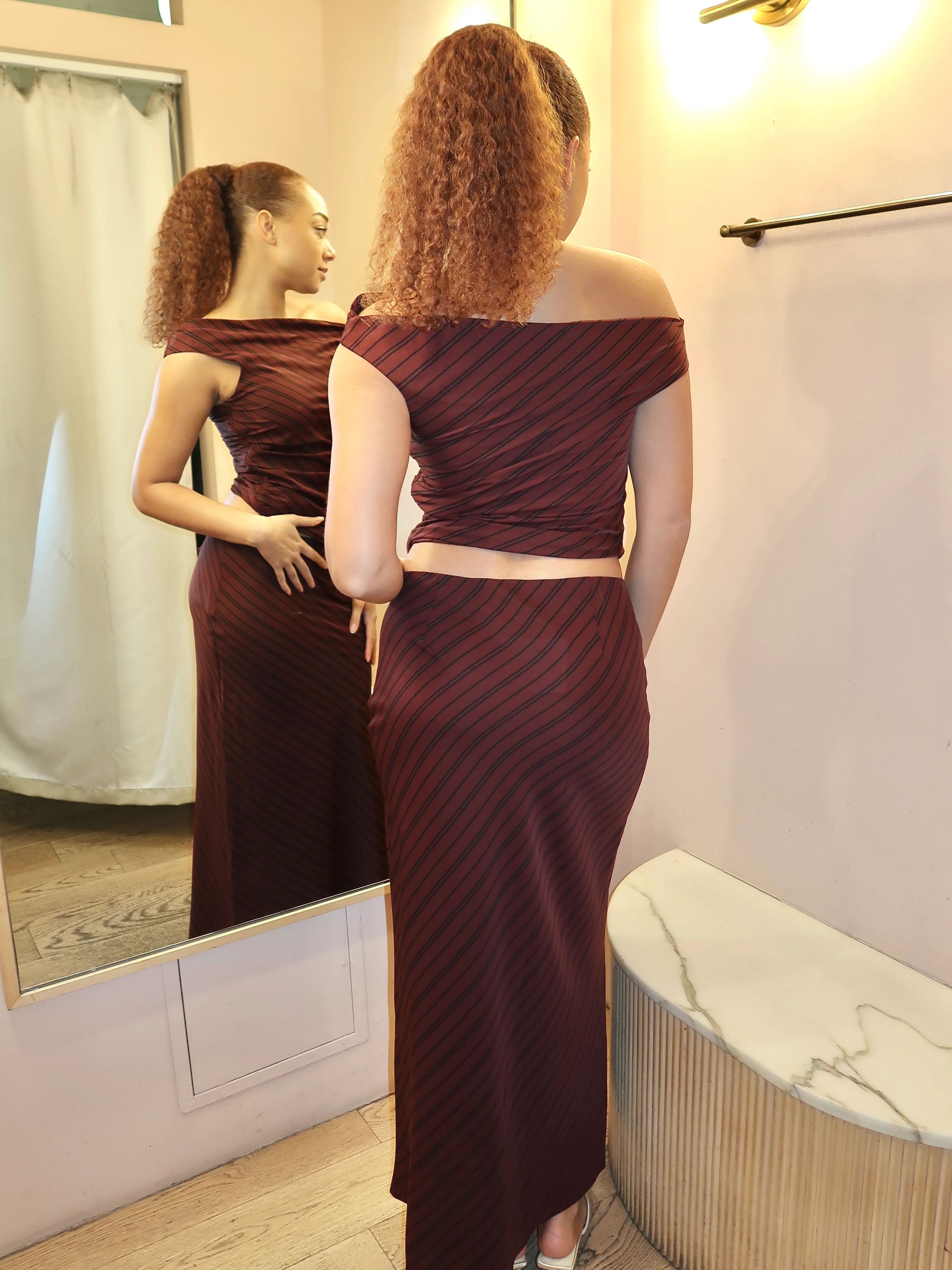 Ravello Skirt in Oxblood - Image 3