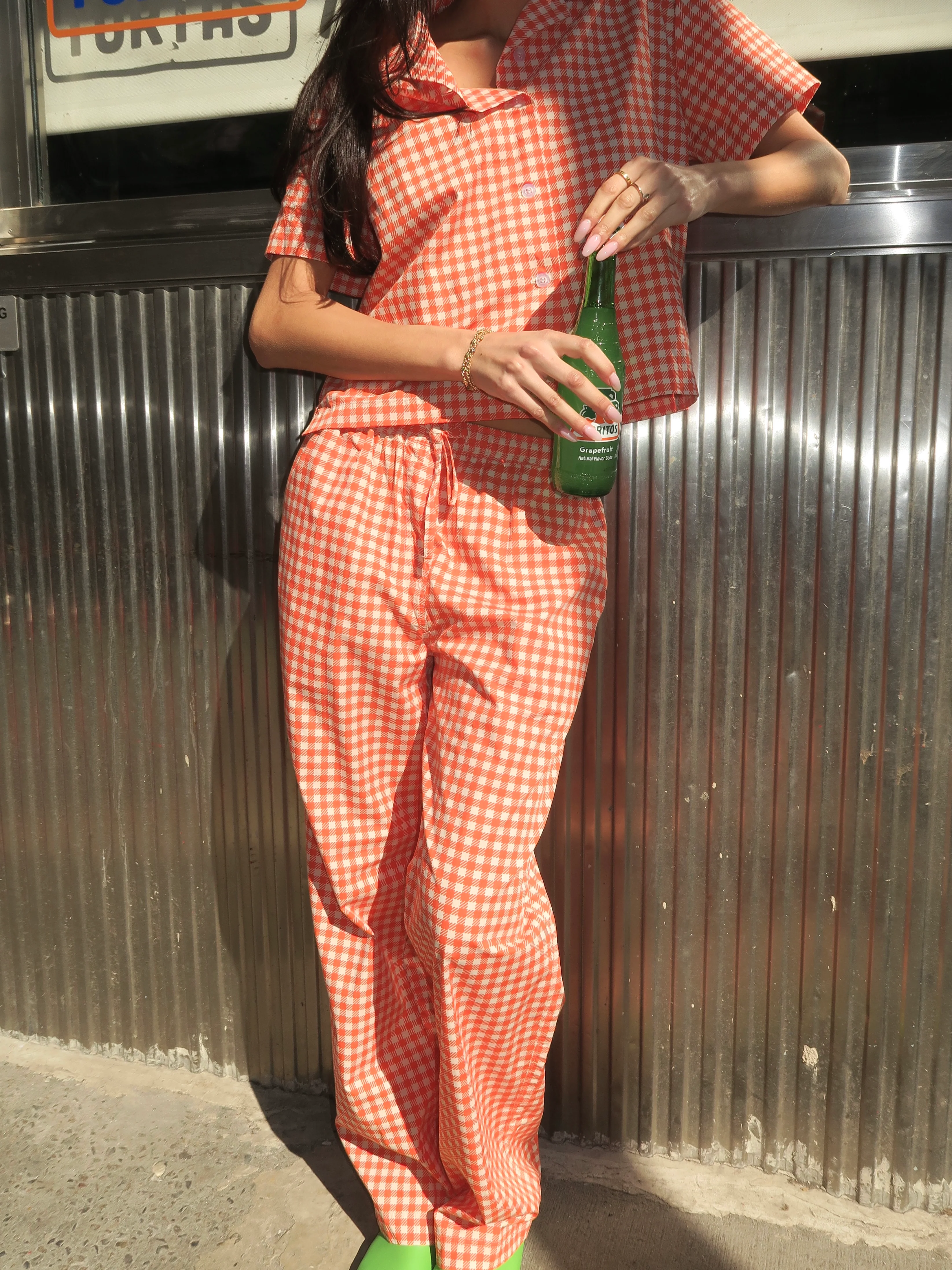 Resort Set in Gingham/Red - Image 2