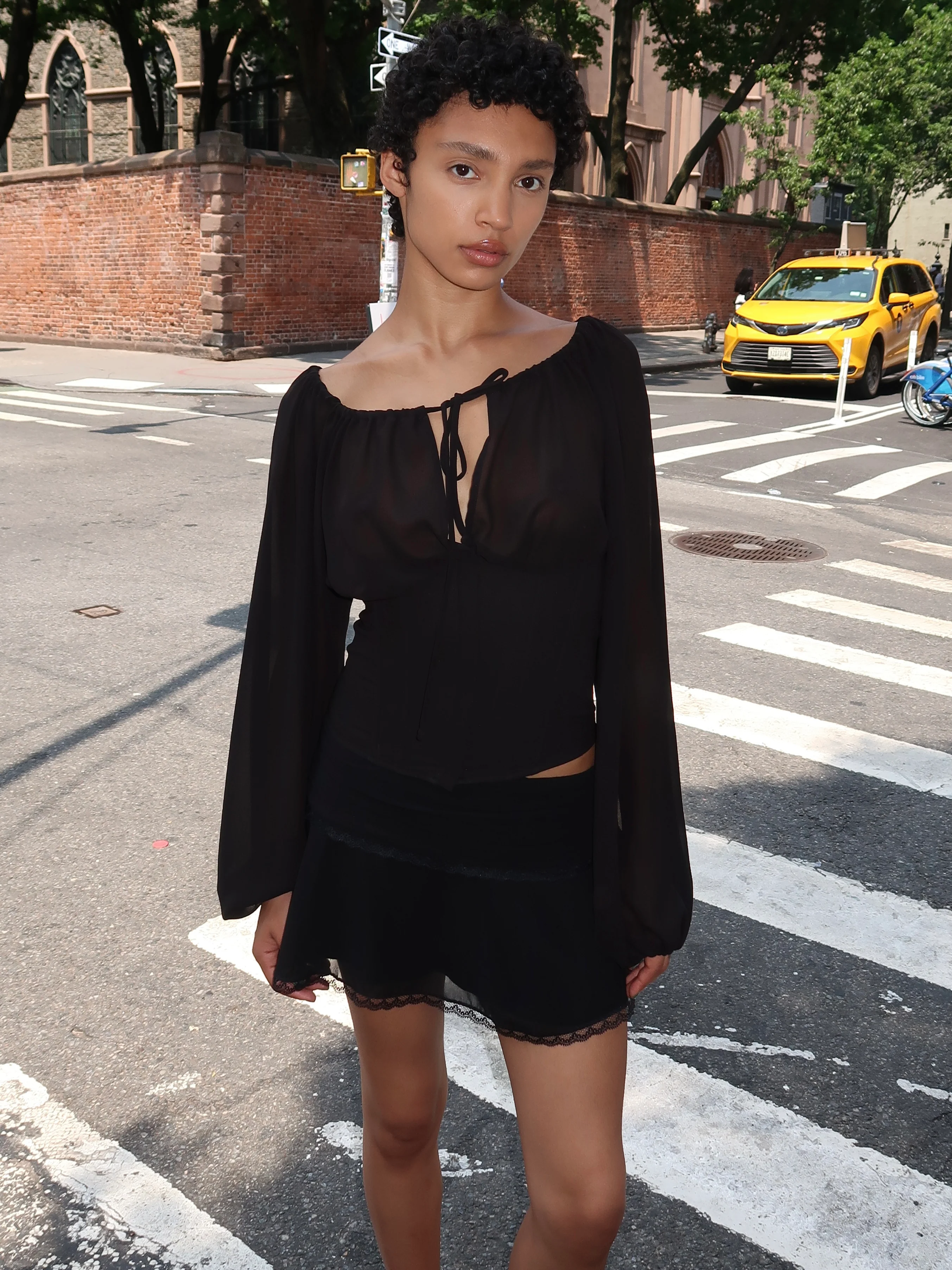 Solene Top in Black