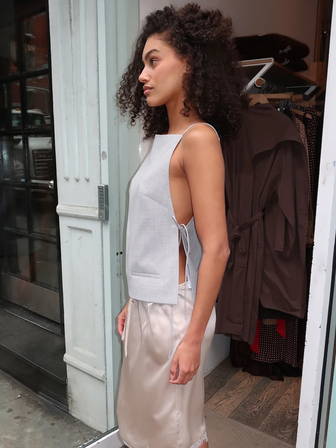 Square Side Tie Top in Concrete - Image 2
