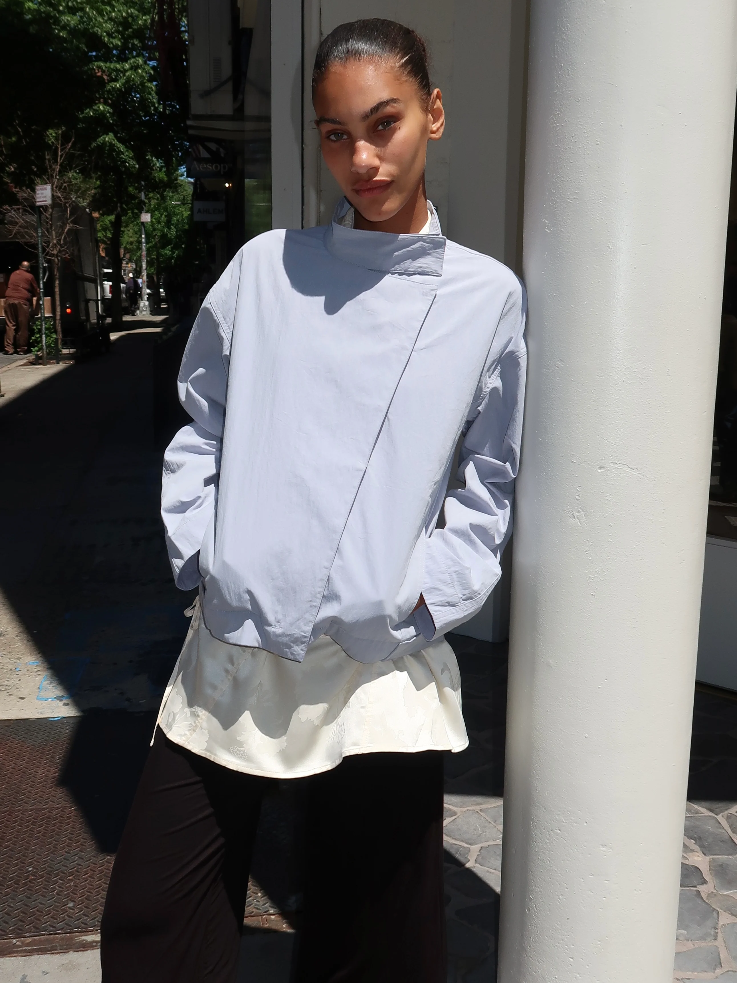 Summer Jacket in Powder Blue - Image 4